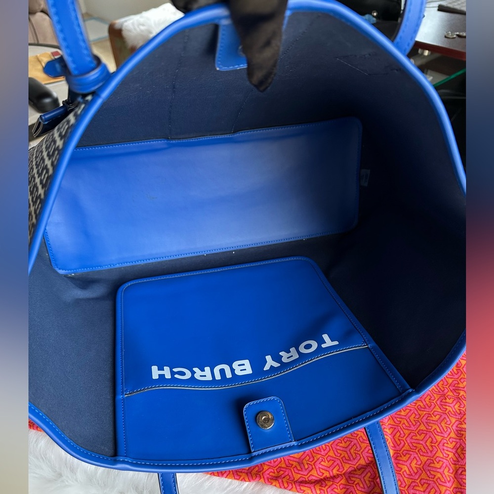 Tory Burch Blue Women's Tote Bag - Picture 11 of 13